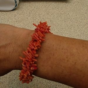 Imitation coral bracelet